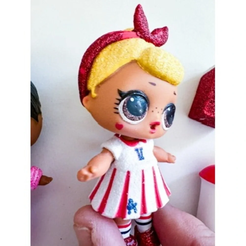 LOL Surprise All Star BBs Cheer Team Dolls Lot of 4 With Accessories Pom Poms